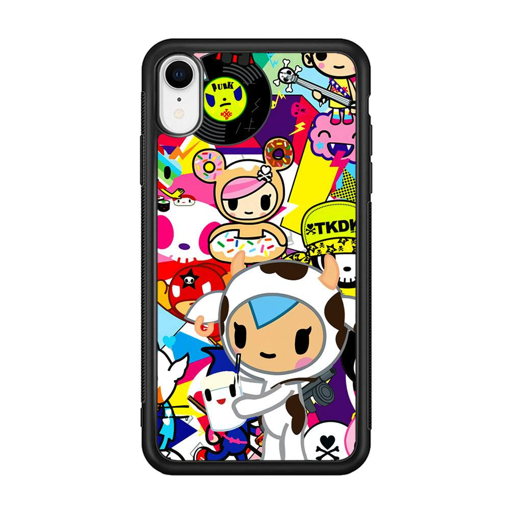 Tokidoki The Moofia Milkshake iPhone XR Case-Rubber Black (2D Case)-Oxvistore