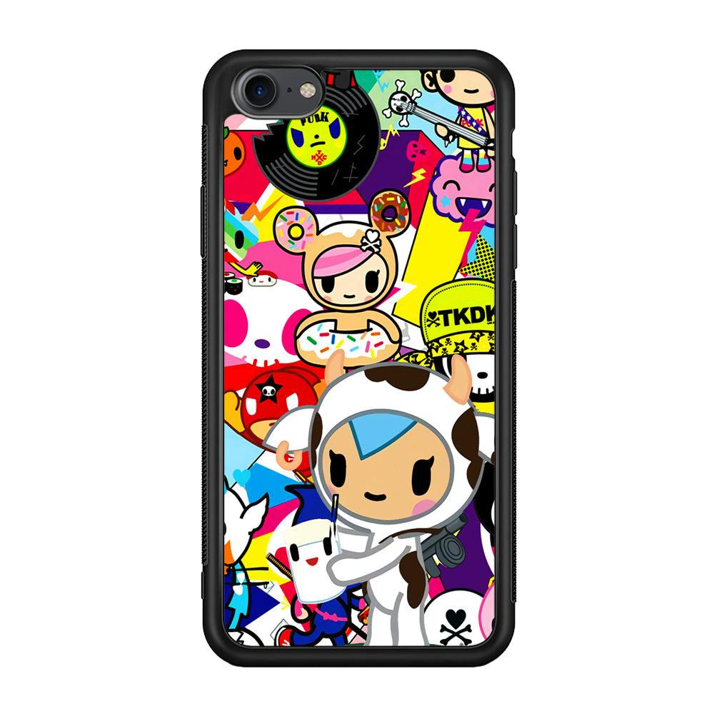 Tokidoki The Moofia Milkshake iPhone 7 Case-Rubber Black (2D Case)-Oxvistore
