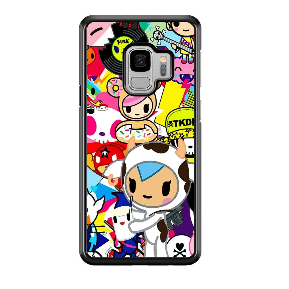 Tokidoki The Moofia Milkshake Samsung Galaxy S9 Case-Rubber Black (2D Case)-Oxvistore