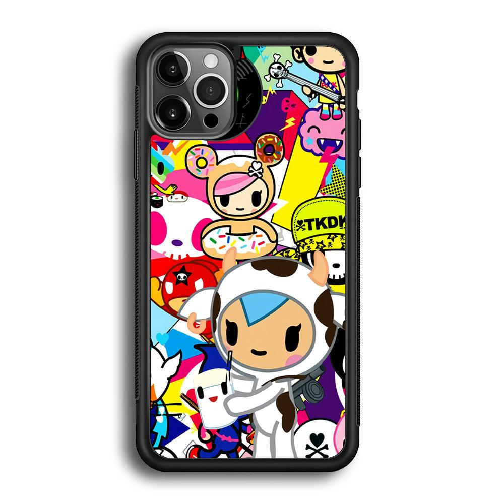 Tokidoki The Moofia Milkshake iPhone 12 Pro Max Case-Rubber Black (2D Case)-Oxvistore