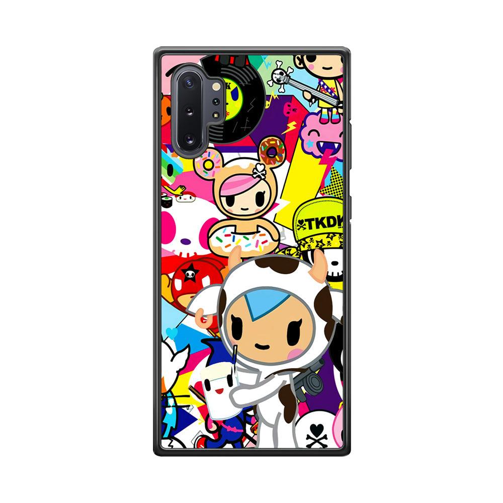 Tokidoki The Moofia Milkshake Samsung Galaxy Note 10 Plus Case-Rubber Black (2D Case)-Oxvistore