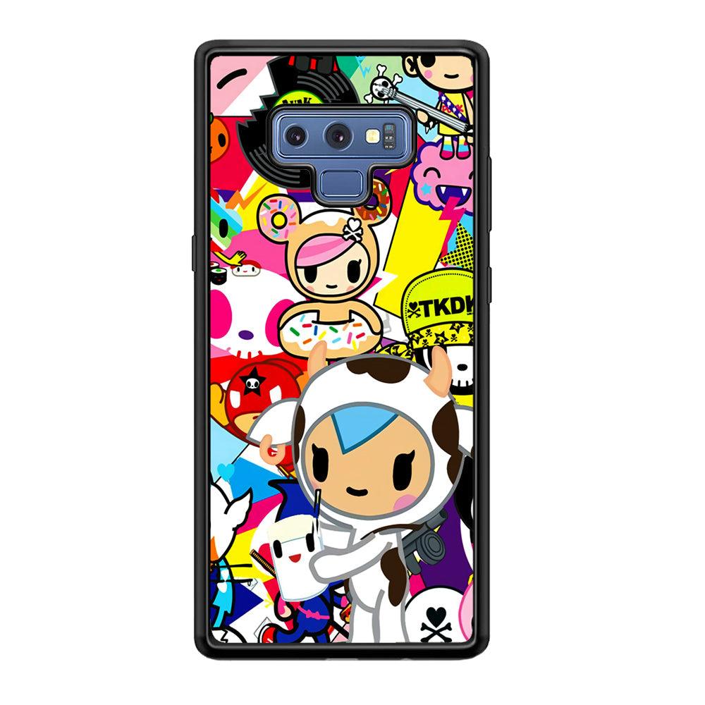 Tokidoki The Moofia Milkshake Samsung Galaxy Note 9 Case-Rubber Black (2D Case)-Oxvistore
