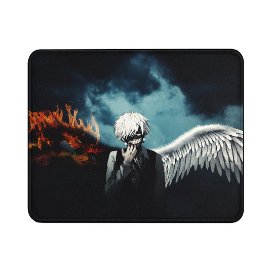 Tokyo Ghoul Ken Kaneki Wing Mouse Pads | Custom Mouse Pad with Non-Slip Rubber Base