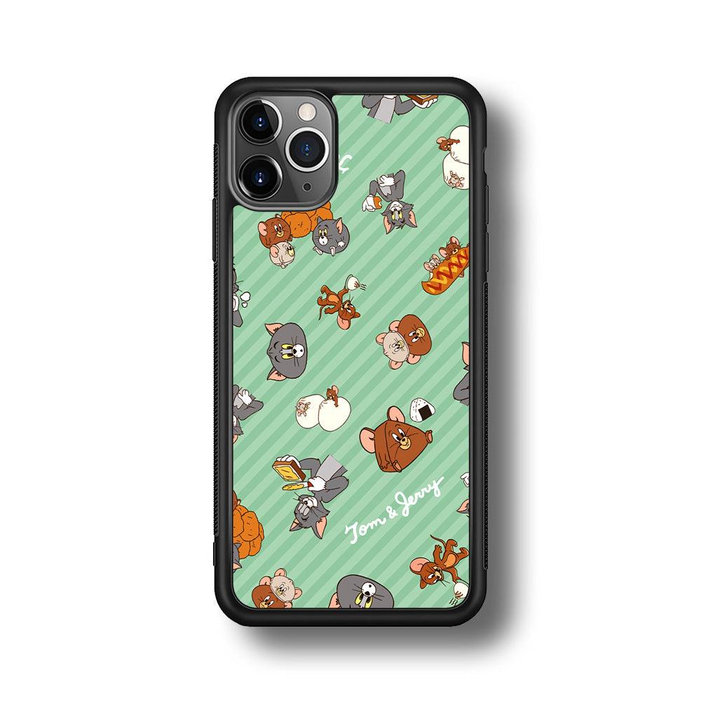 Tom and Jerry Food Imagination iPhone 11 Pro Max Case-Rubber Black (2D Case)-Oxvistore