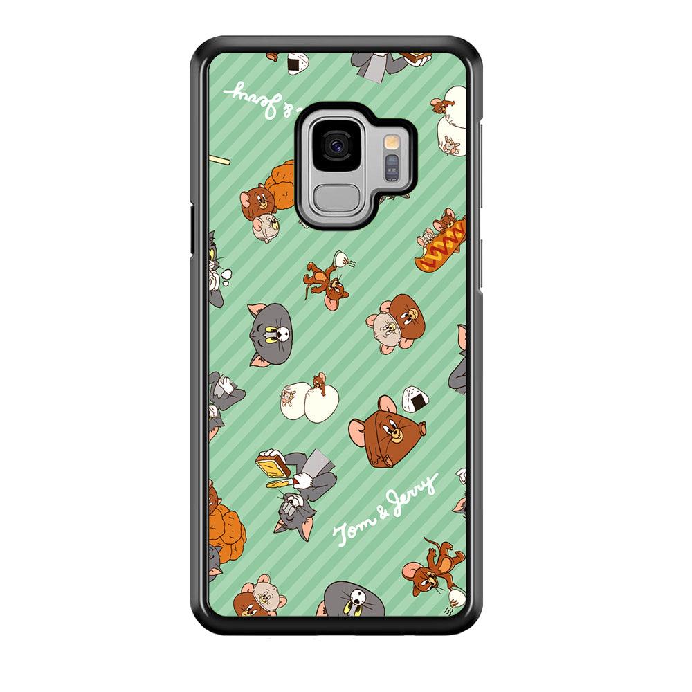 Tom and Jerry Food Imagination Samsung Galaxy S9 Case-Rubber Black (2D Case)-Oxvistore