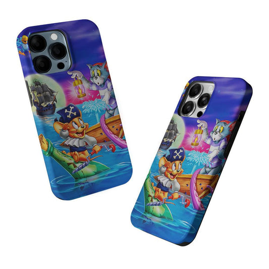 Tom and Jerry Pirates 2 in 1 Tough Phone Case-Oxvistore