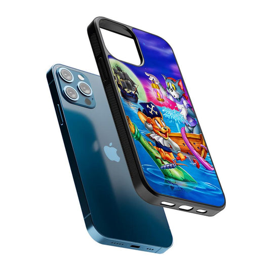 Tom and Jerry Pirates 2D Rubber Phone Case-Oxvistore
