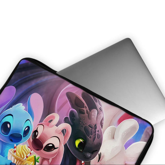 Toothless and Stitch Couple Laptop Sleeve Protective Cover-Oxvistore