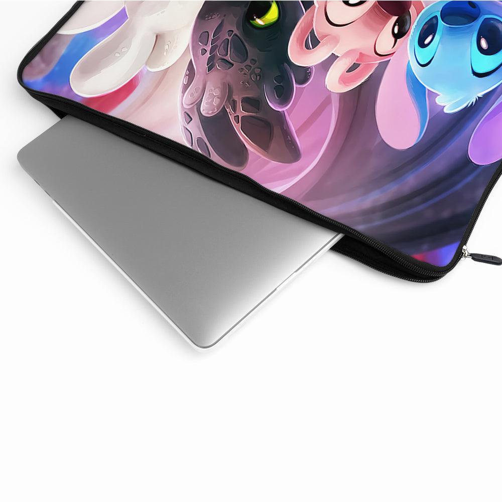 Toothless and Stitch Couple Laptop Sleeve Protective Cover-Oxvistore