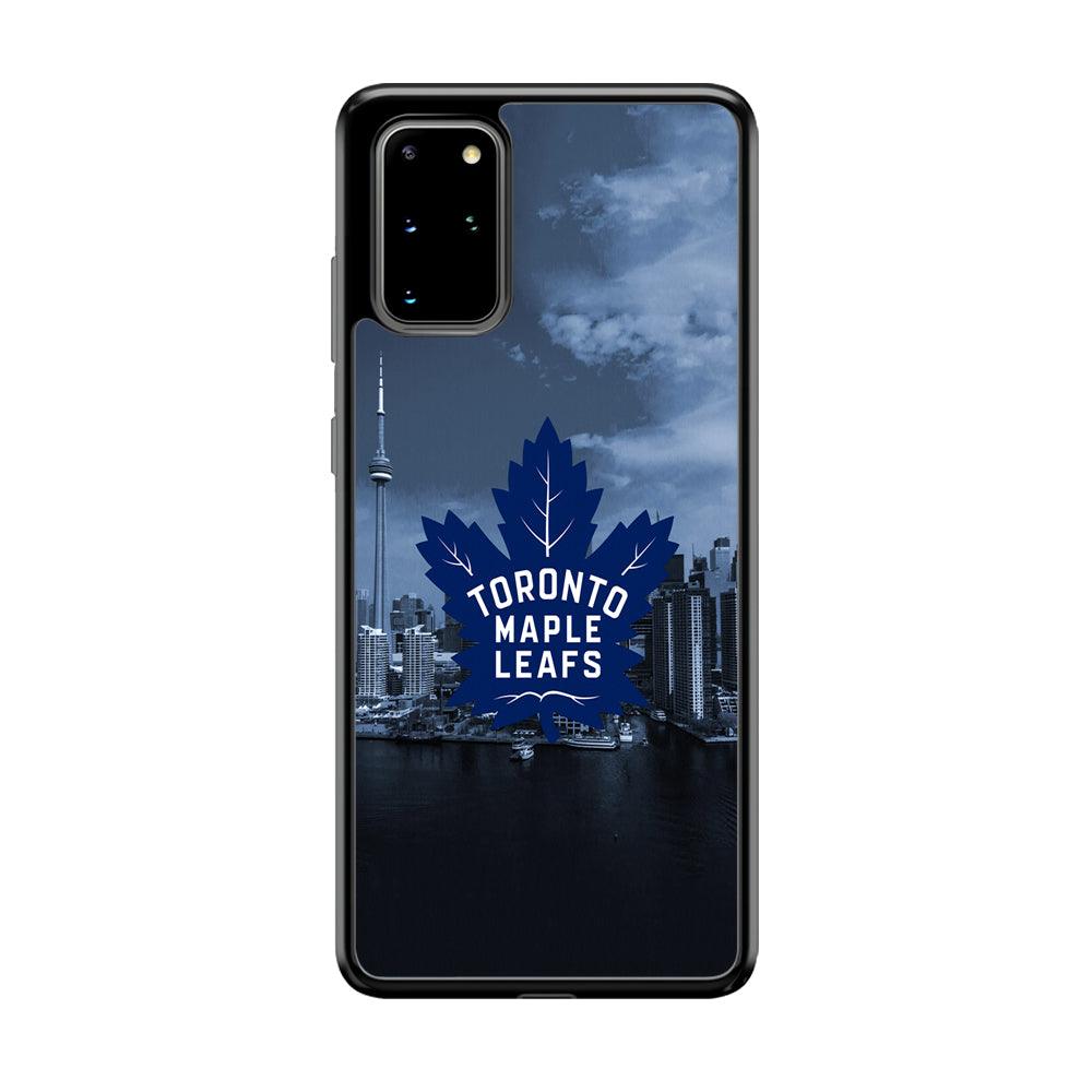 Toronto Maple Leafs Bluish Town Samsung Galaxy S20 Plus Case-Rubber Black (2D Case)-Oxvistore