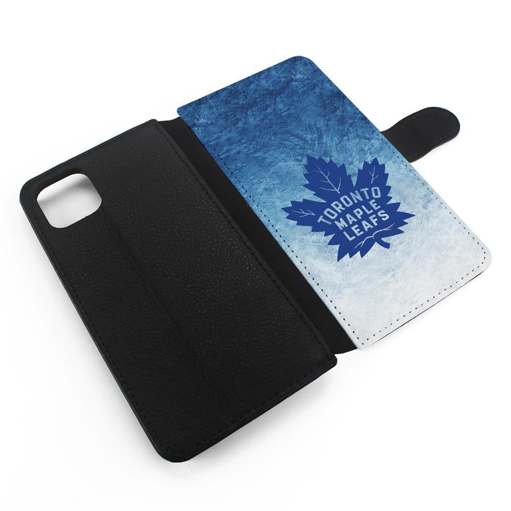 Toronto Maple Leafs Logo Flip Wallet Phone Case-Oxvistore