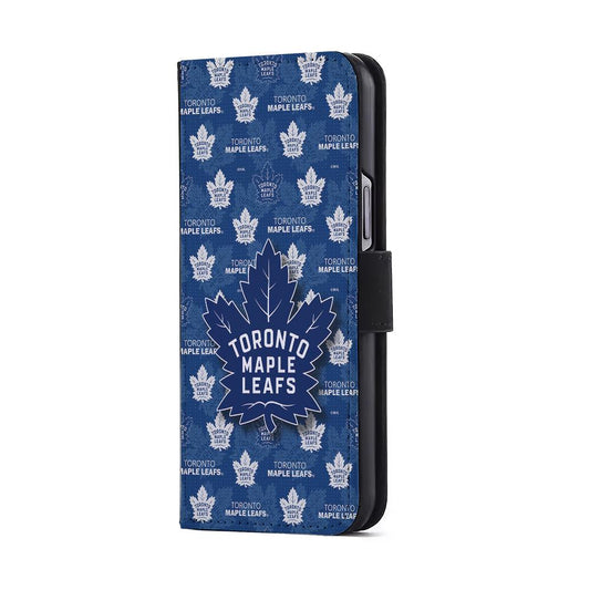 Toronto Maple Leafs Pattern Flip Wallet Phone Case-Oxvistore