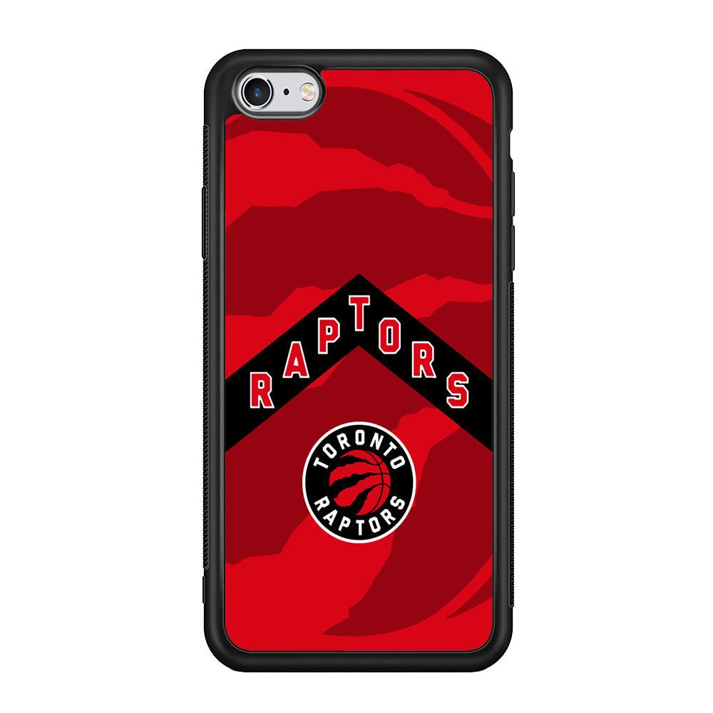 Toronto Raptors Black Triangle iPhone 6 | 6s Case-Rubber Black (2D Case)-Oxvistore