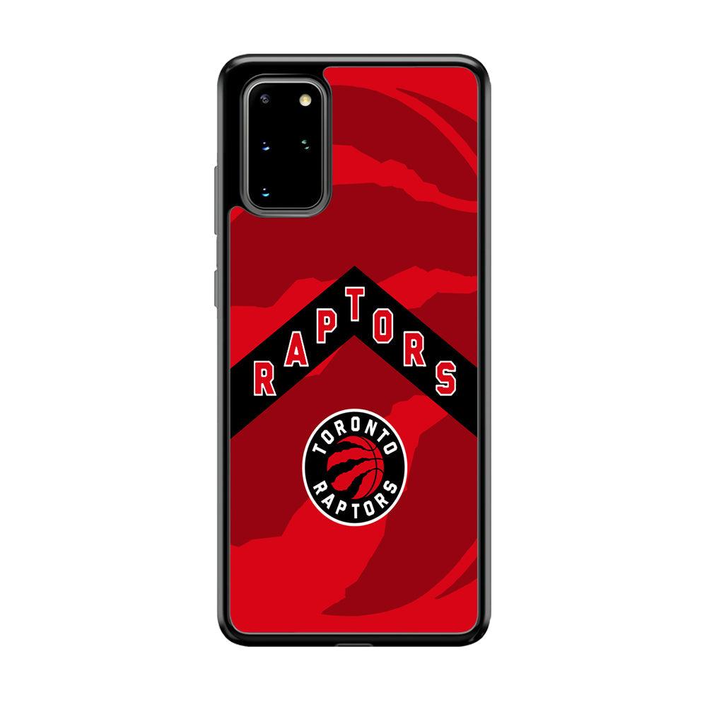 Toronto Raptors Black Triangle Samsung Galaxy S20 Plus Case-Rubber Black (2D Case)-Oxvistore