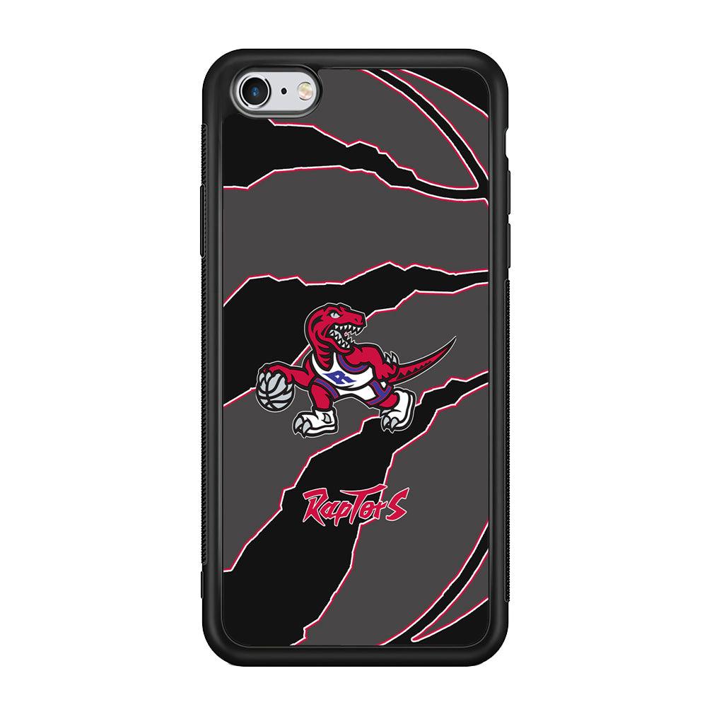 Toronto Raptors Bounce The Ball iPhone 6 | 6s Case-Rubber Black (2D Case)-Oxvistore