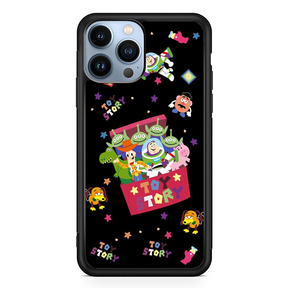 Toy Story Box of Tale iPhone 15 Pro Case-Rubber Black (2D Case)-Oxvistore