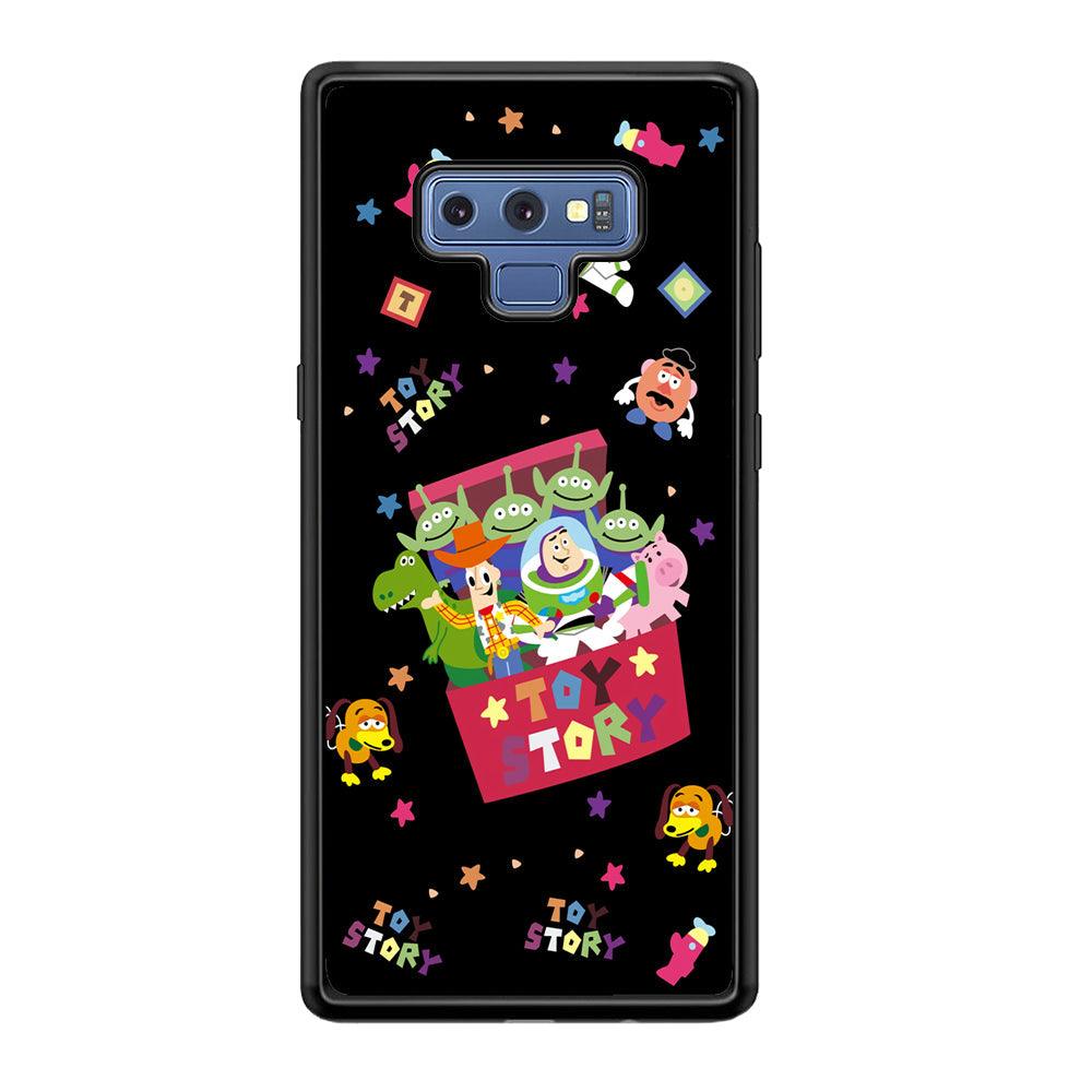 Toy Story Box of Tale Samsung Galaxy Note 9 Case-Rubber Black (2D Case)-Oxvistore