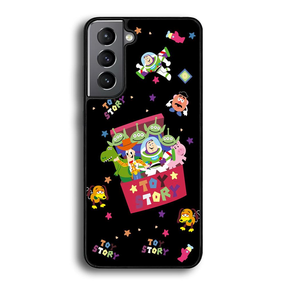 Toy Story Box of Tale Samsung Galaxy S24 Plus Case-Rubber Black (2D Case)-Oxvistore