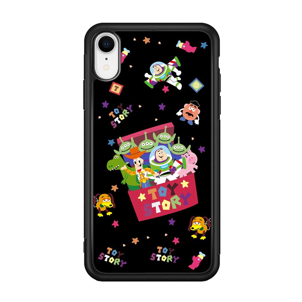 Toy Story Box of Tale iPhone XR Case-Rubber Black (2D Case)-Oxvistore