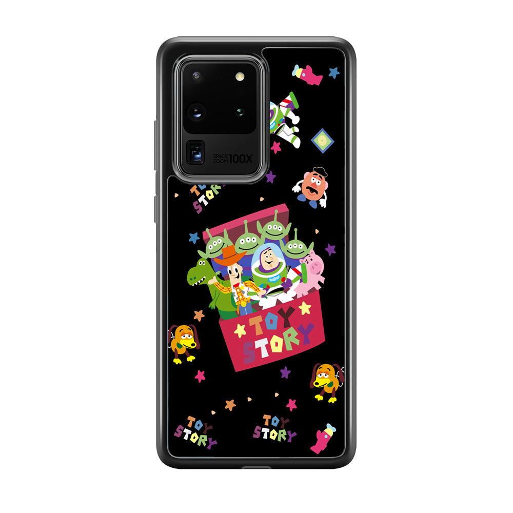 Toy Story Box of Tale Samsung Galaxy S20 Ultra Case-Rubber Black (2D Case)-Oxvistore