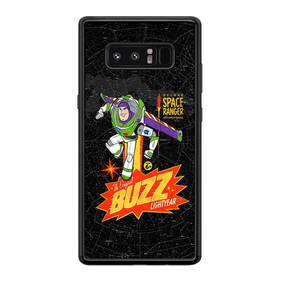 Toy Story Buzz Lightyear Space Ranger Samsung Galaxy Note 8 Case-Rubber Black (2D Case)-Oxvistore