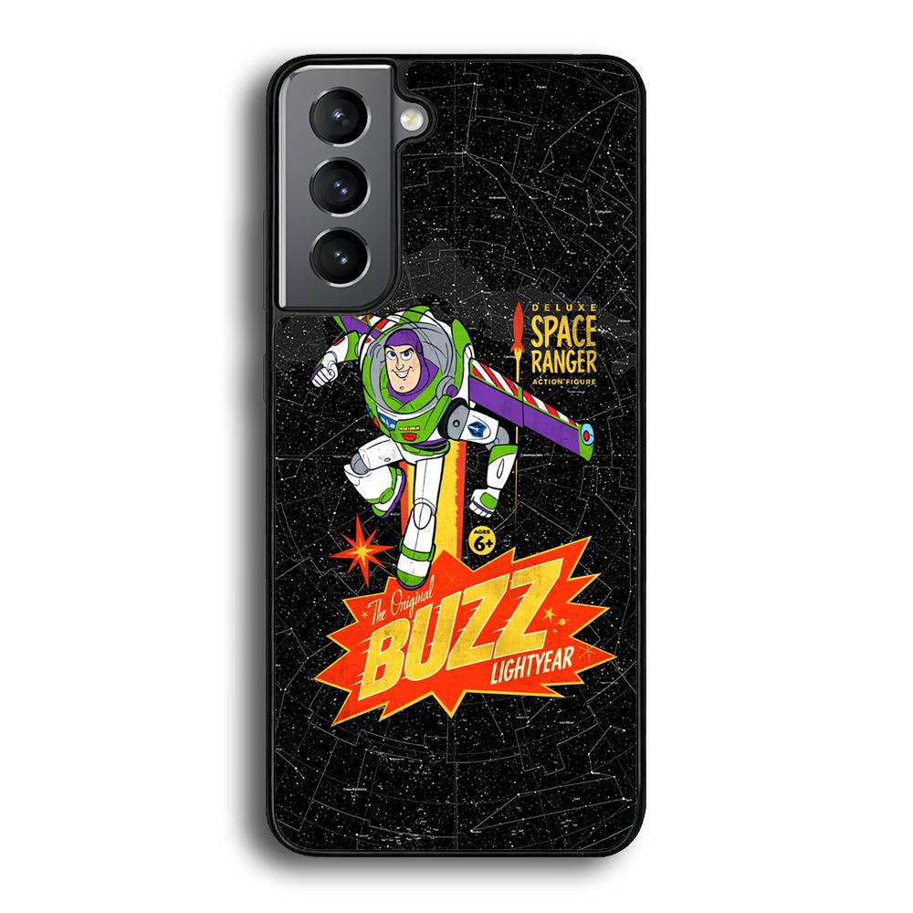 Toy Story Buzz Lightyear Space Ranger Samsung Galaxy S21 Plus Case-Rubber Black (2D Case)-Oxvistore