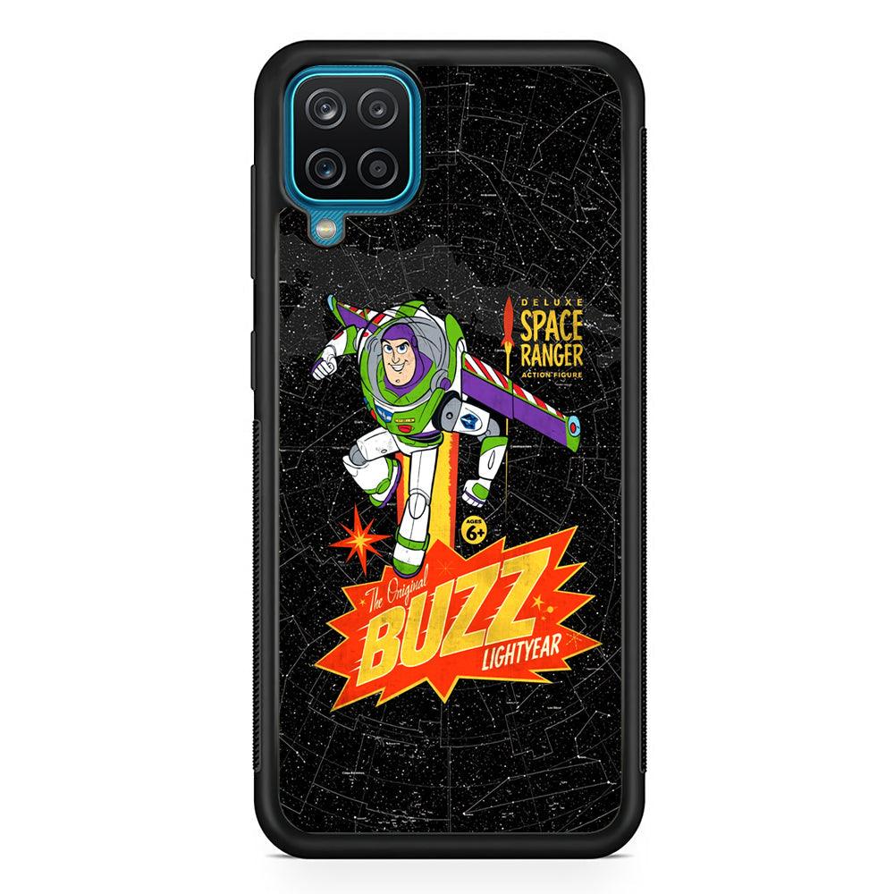 Toy Story Buzz Lightyear Space Ranger Samsung Galaxy A12 Case-Rubber Black (2D Case)-Oxvistore