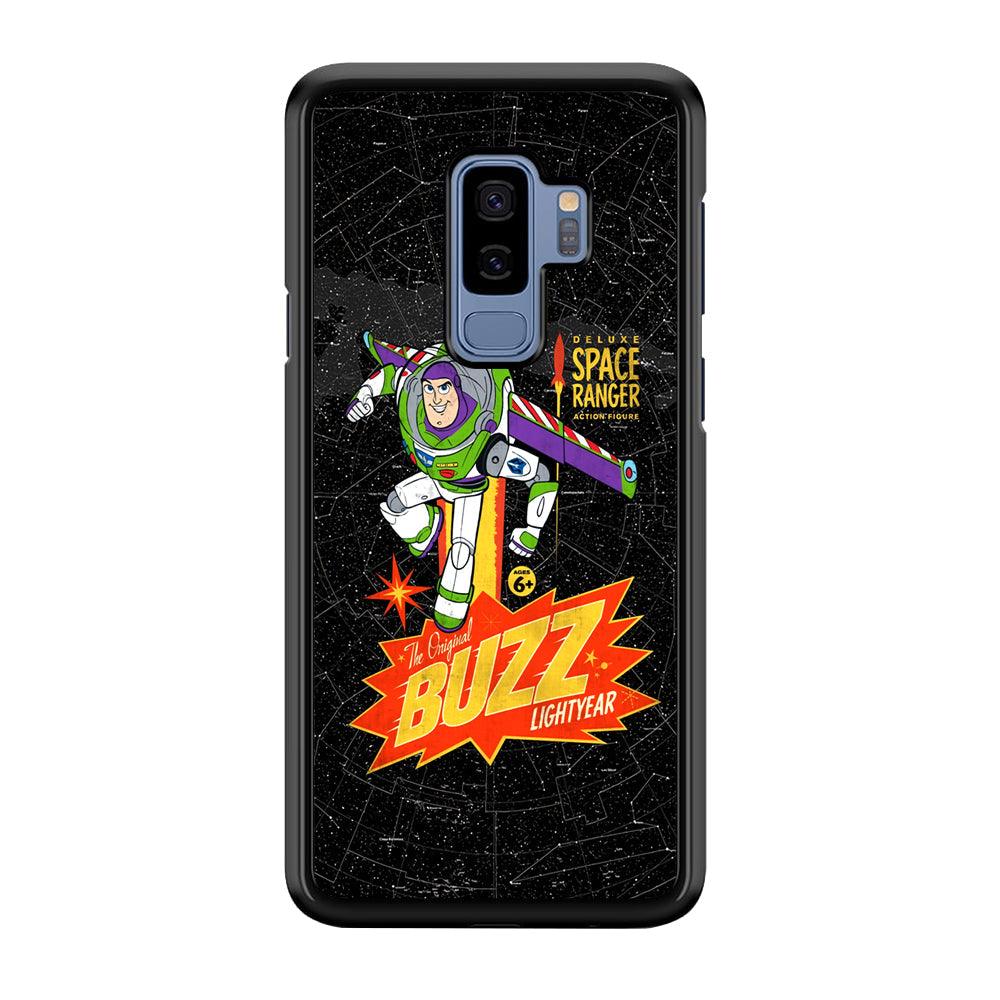 Toy Story Buzz Lightyear Space Ranger Samsung Galaxy S9 Plus Case-Rubber Black (2D Case)-Oxvistore