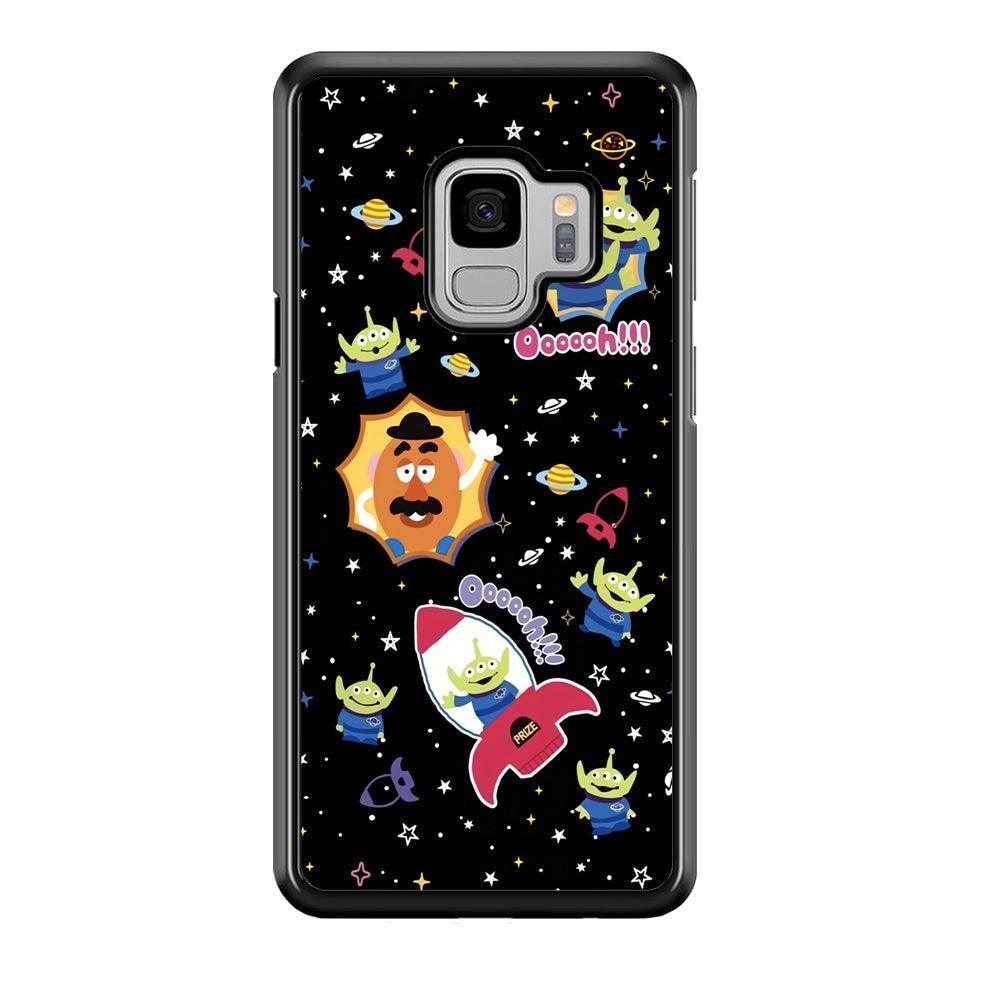 Toy Story Space Holiday Samsung Galaxy S9 Case-Rubber Black (2D Case)-Oxvistore