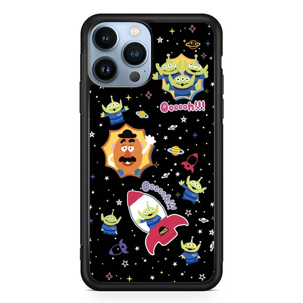 Toy Story Space Holiday iPhone 14 Pro Max Case-Rubber Black (2D Case)-Oxvistore