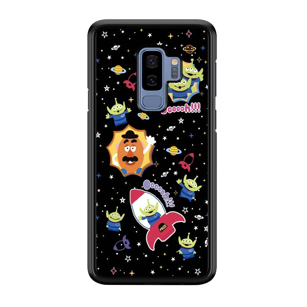 Toy Story Space Holiday Samsung Galaxy S9 Plus Case-Rubber Black (2D Case)-Oxvistore