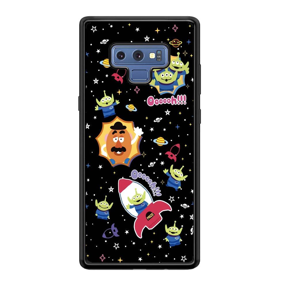 Toy Story Space Holiday Samsung Galaxy Note 9 Case-Rubber Black (2D Case)-Oxvistore