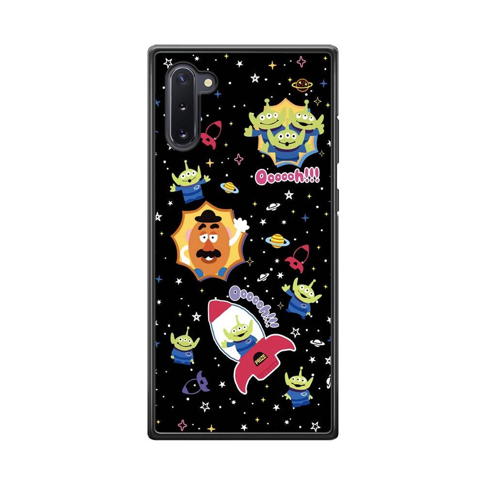 Toy Story Space Holiday Samsung Galaxy Note 10 Case-Rubber Black (2D Case)-Oxvistore