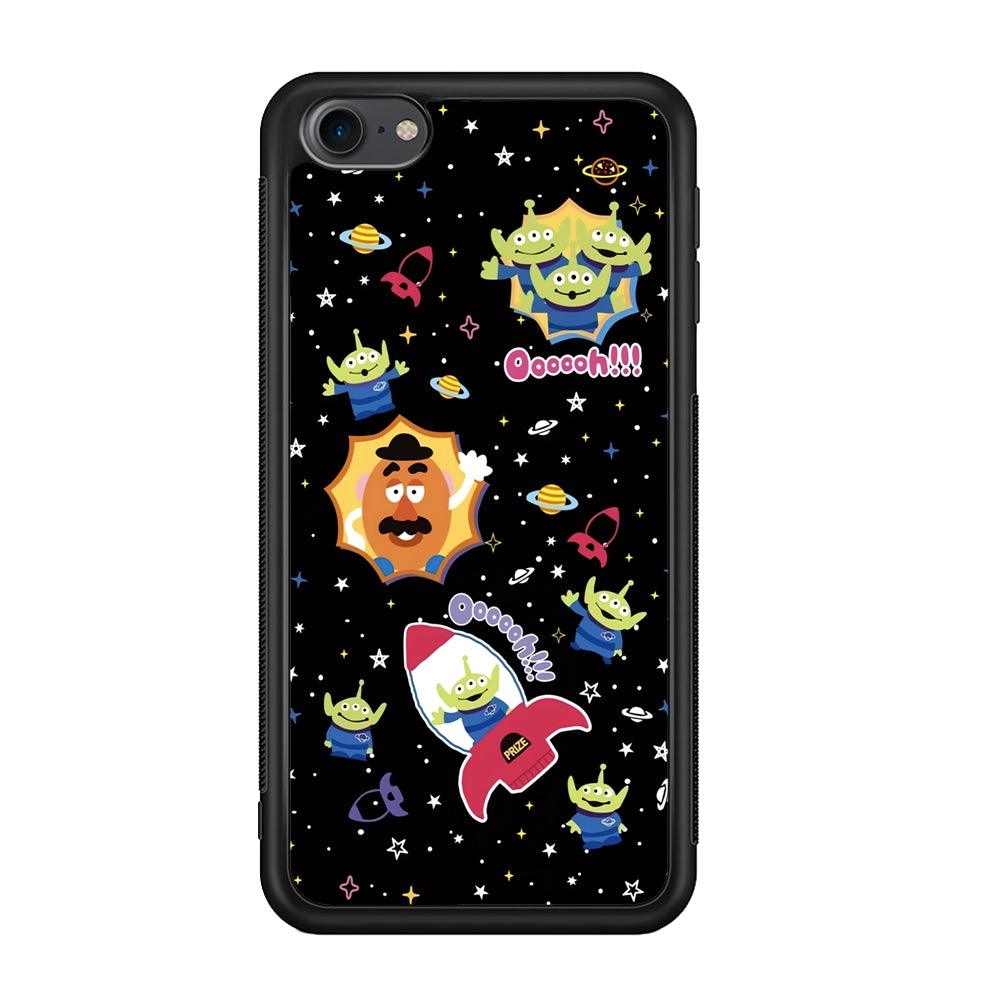 Toy Story Space Holiday iPod Touch 6 Case-Rubber Black (2D Case)-Oxvistore