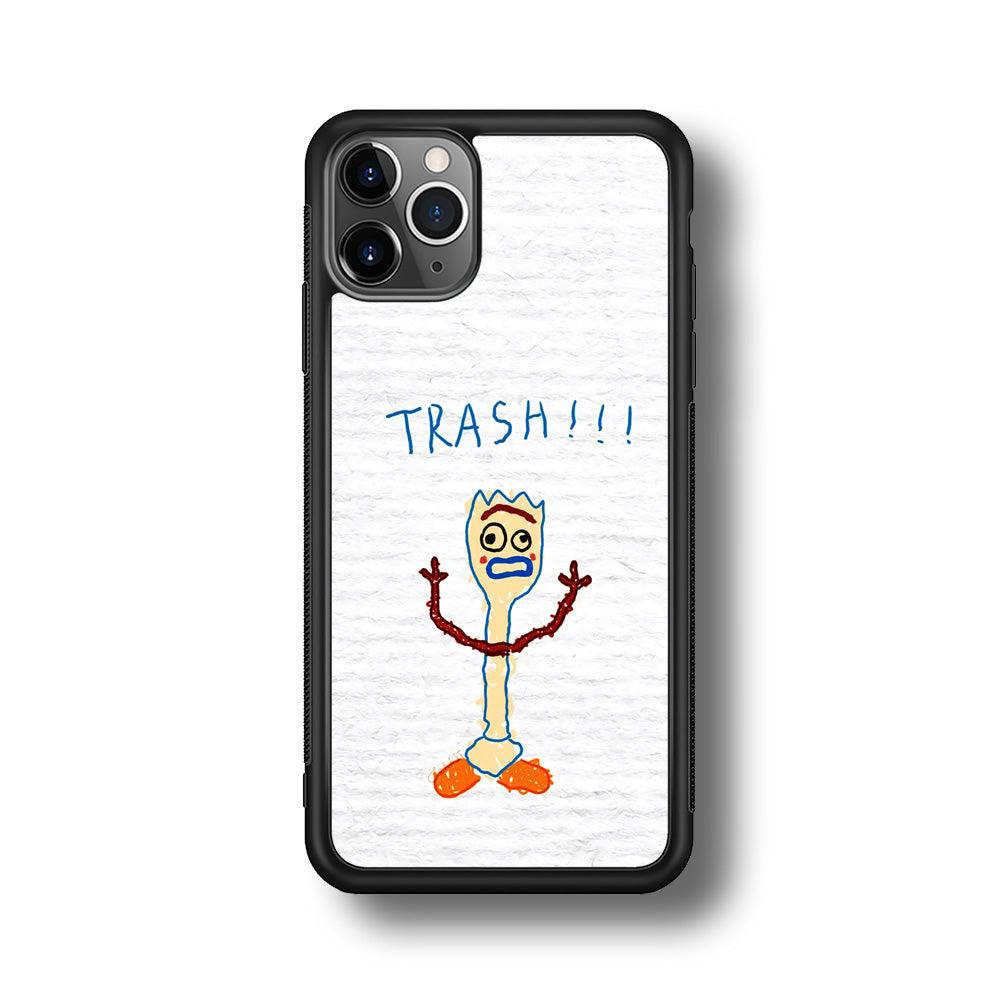 Toy Story Trash Hands Up iPhone 11 Pro Max Case-Rubber Black (2D Case)-Oxvistore