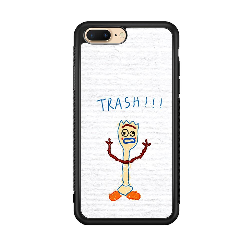 Toy Story Trash Hands Up iPhone 7 Plus Case-Rubber Black (2D Case)-Oxvistore