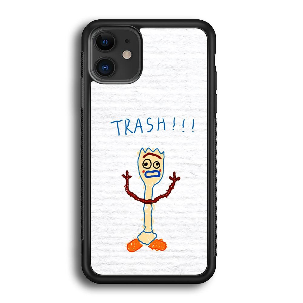 Toy Story Trash Hands Up iPhone 12 Case-Rubber Black (2D Case)-Oxvistore