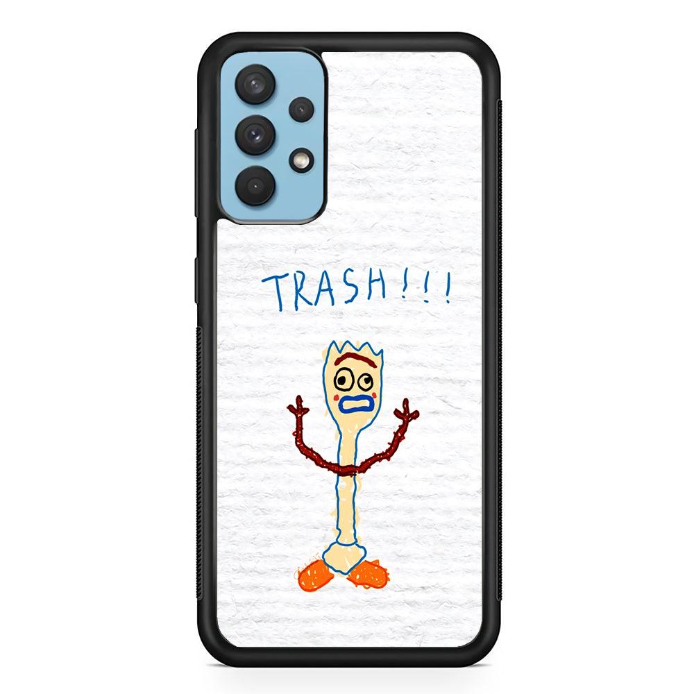 Toy Story Trash Hands Up Samsung Galaxy A32 Case-Rubber Black (2D Case)-Oxvistore