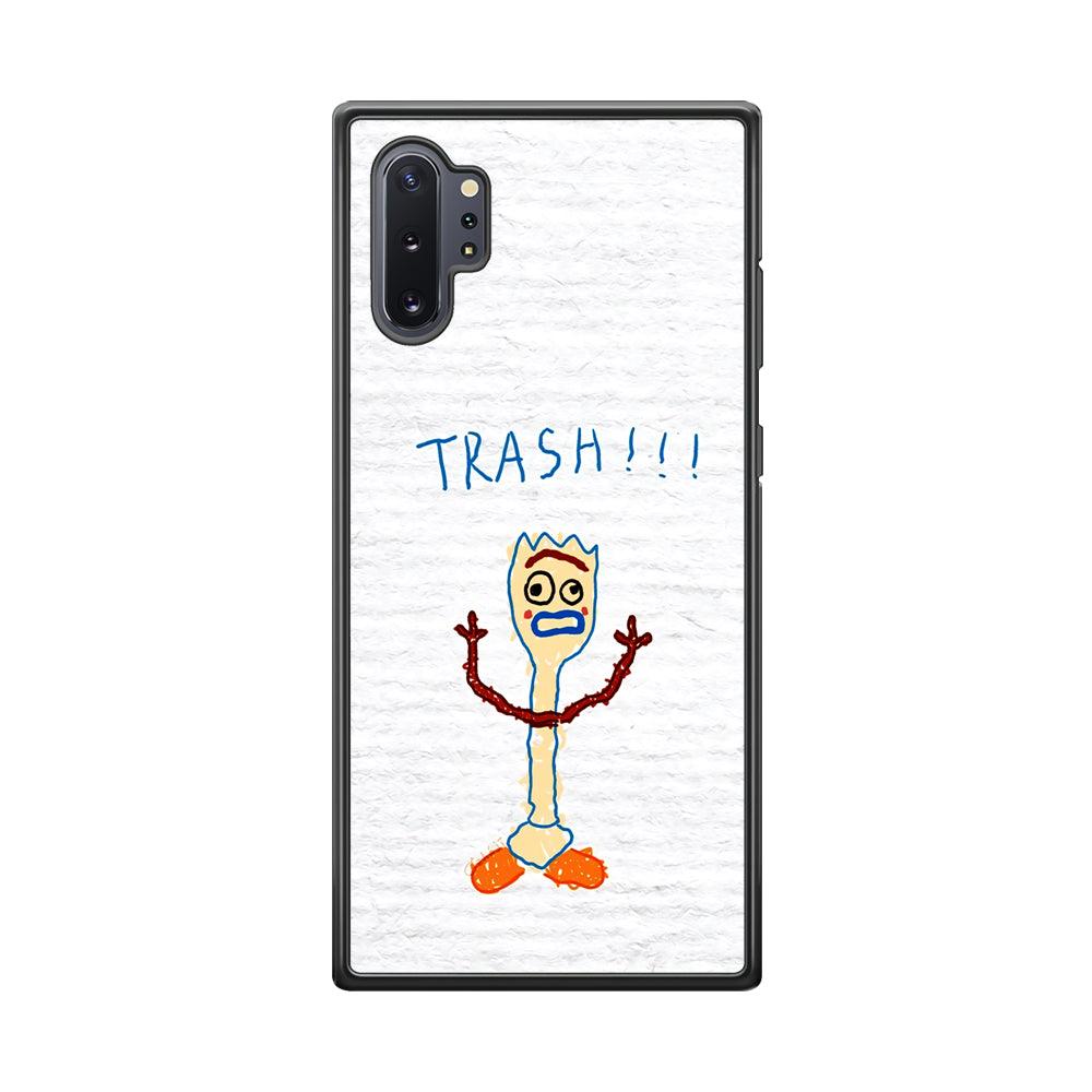 Toy Story Trash Hands Up Samsung Galaxy Note 10 Plus Case-Rubber Black (2D Case)-Oxvistore