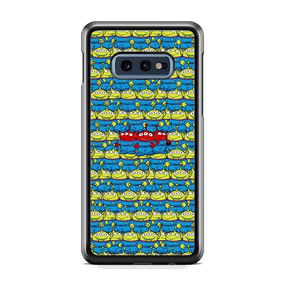 Toy Story Green Alien Populace Samsung Galaxy S10E Case-Rubber Black (2D Case)-Oxvistore