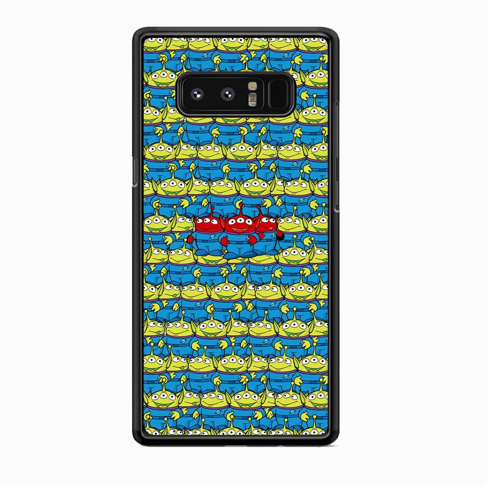 Toy Story Green Alien Populace Samsung Galaxy Note 8 Case-Rubber Black (2D Case)-Oxvistore