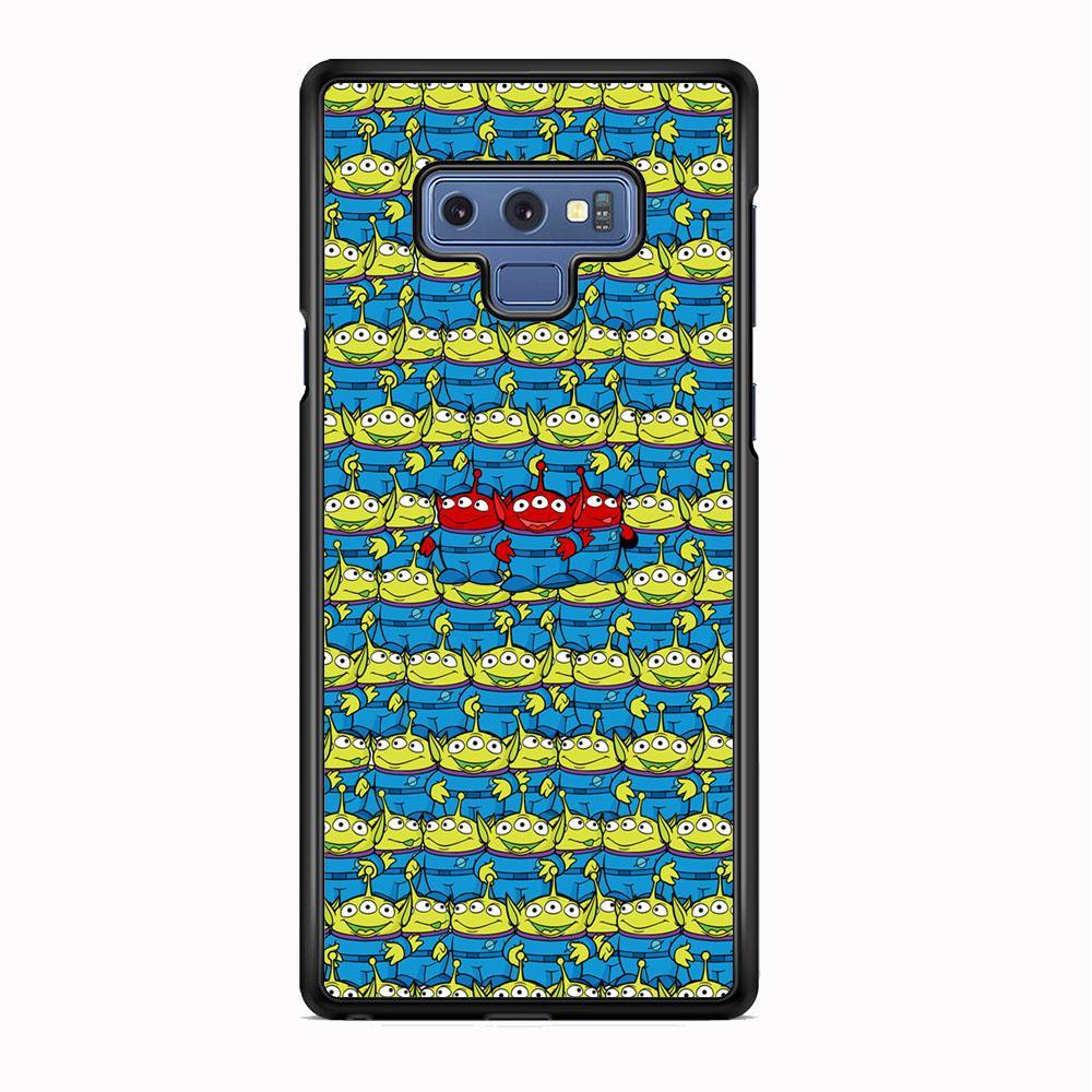 Toy Story Green Alien Populace Samsung Galaxy Note 9 Case-Rubber Black (2D Case)-Oxvistore