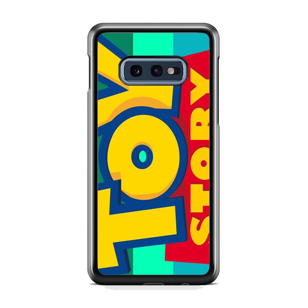 Toy Story Logo Samsung Galaxy S10E Case-Rubber Black (2D Case)-Oxvistore