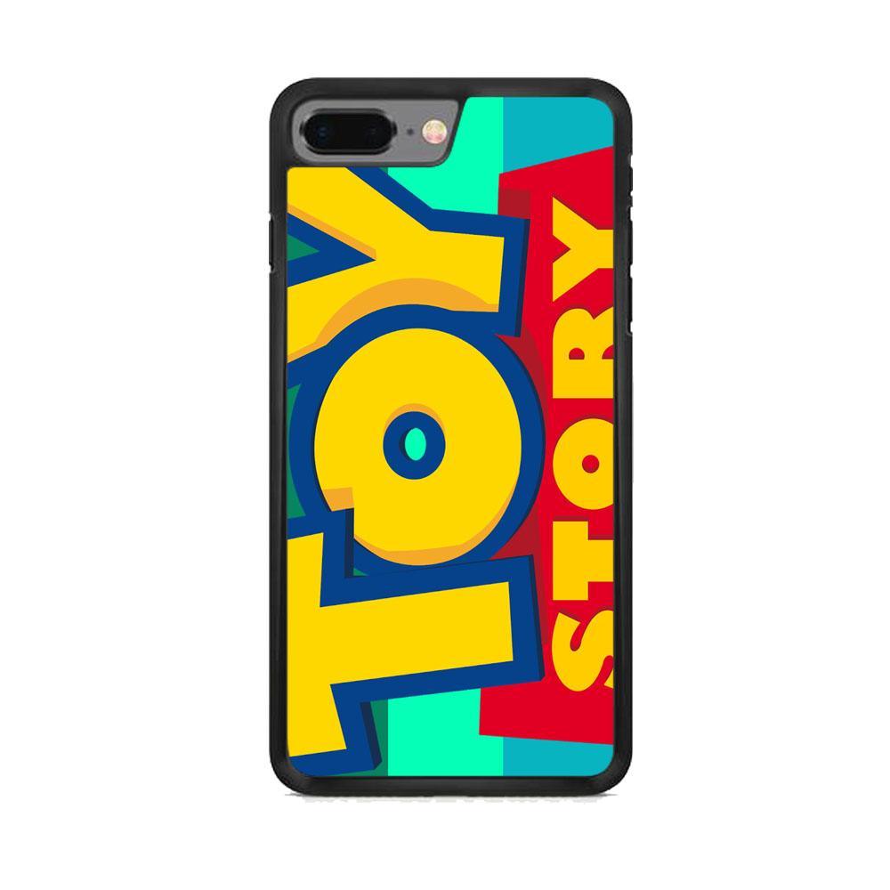 Toy Story Logo iPhone 8 Plus Case-Rubber Black (2D Case)-Oxvistore