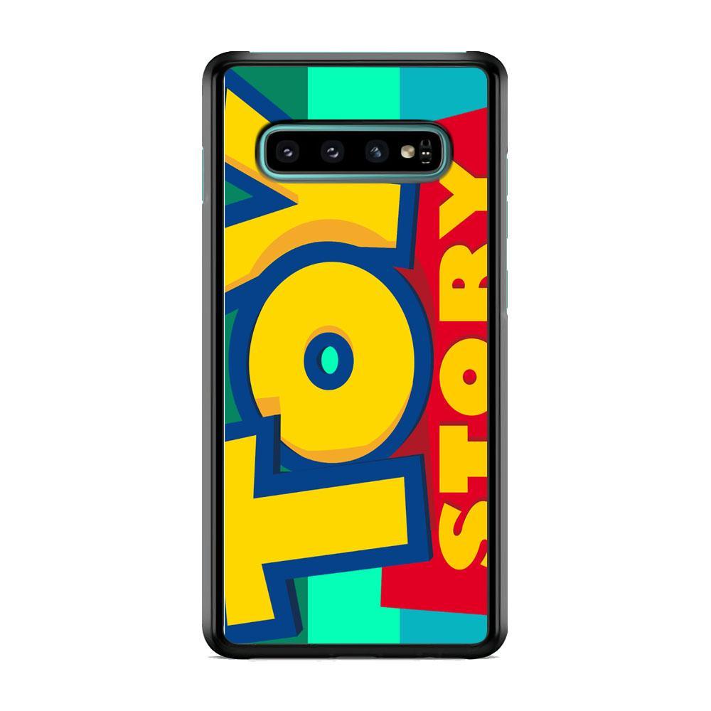 Toy Story Logo Samsung Galaxy S10 Case-Rubber Black (2D Case)-Oxvistore