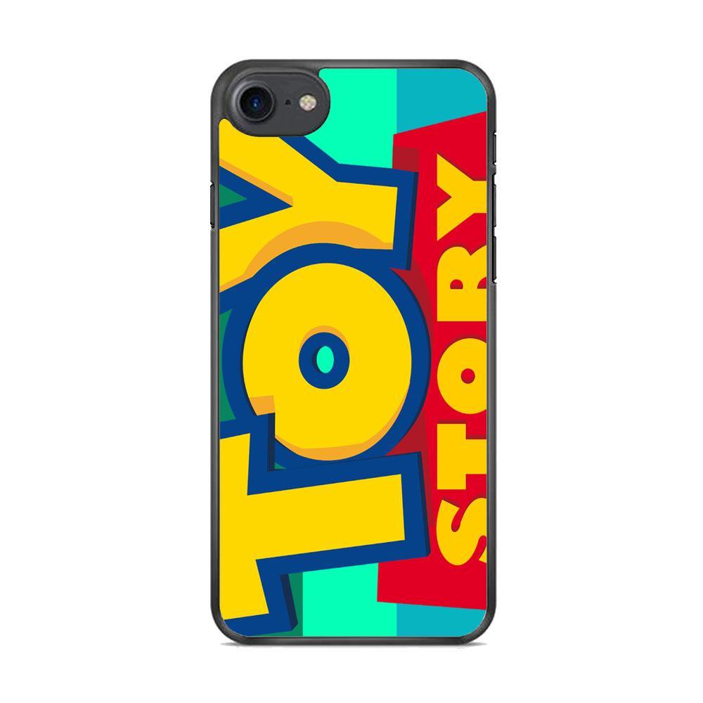 Toy Story Logo iPhone 8 Case-Rubber Black (2D Case)-Oxvistore