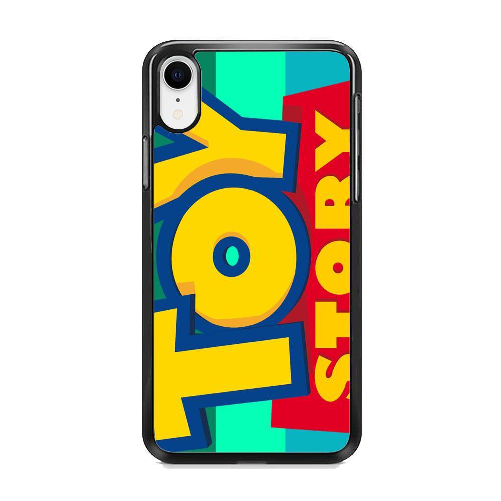 Toy Story Logo iPhone XR Case-Rubber Black (2D Case)-Oxvistore