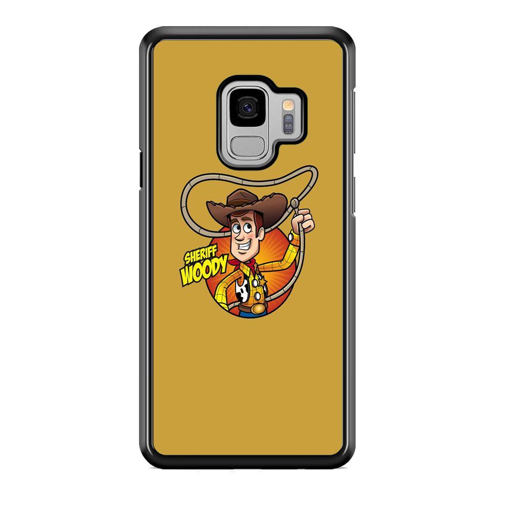 Toy Story Sherif Woody Coboy Style Samsung Galaxy S9 Case-Rubber Black (2D Case)-Oxvistore