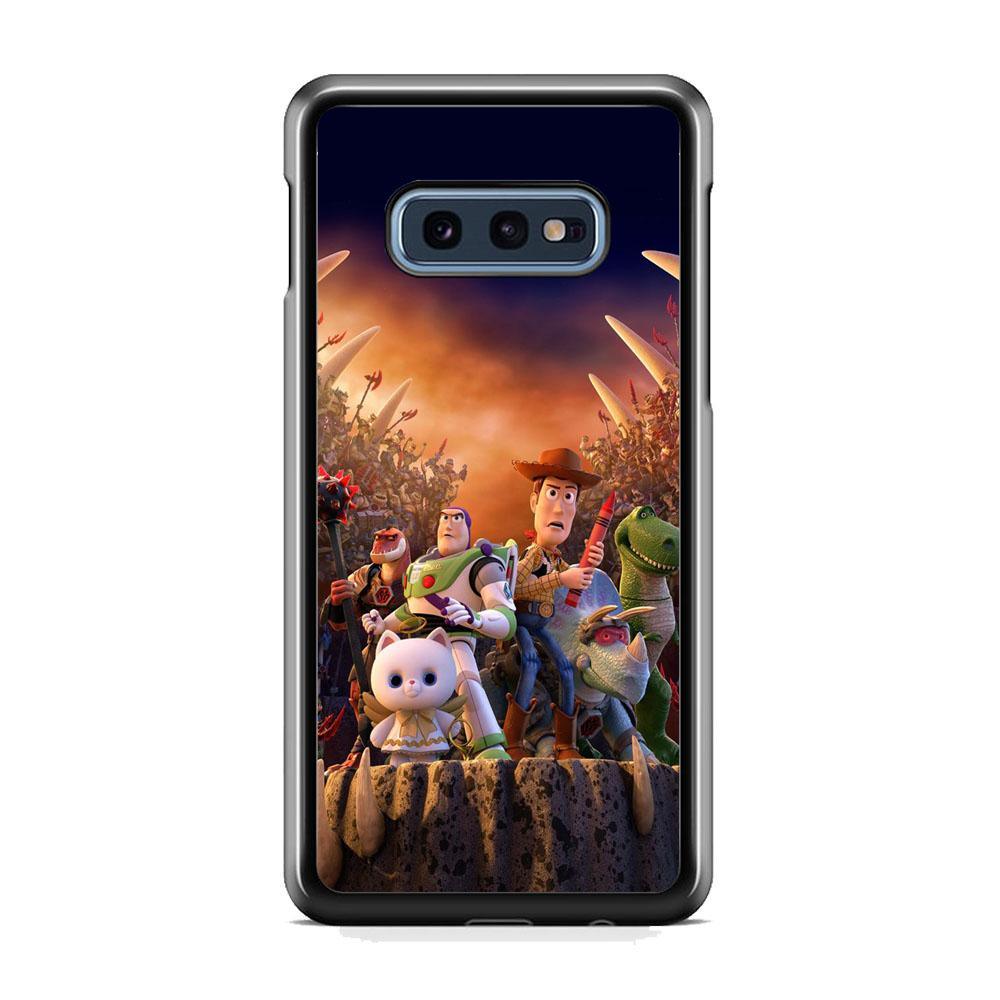Toy Story The Time Forgot Wallpaper Samsung Galaxy S10E Case-Rubber Black (2D Case)-Oxvistore