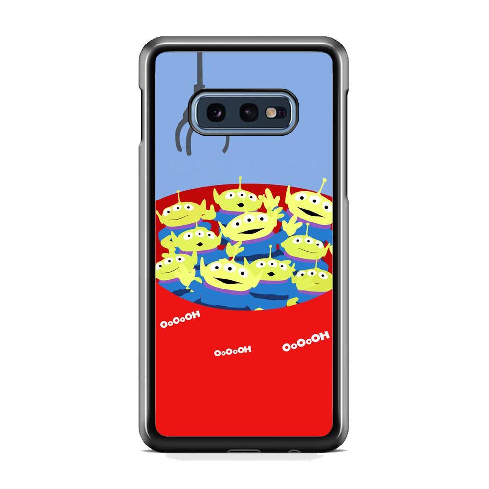 Toy Strory Geen Alien Happy With Claw Toy Samsung Galaxy S10E Case-Rubber Black (2D Case)-Oxvistore